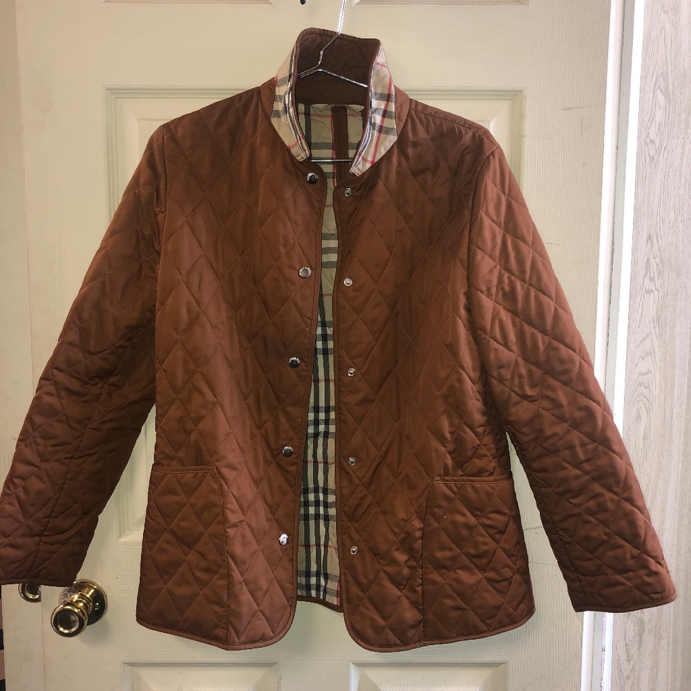 Burberry Rustic Brown Quilted Jacket *Authentic*